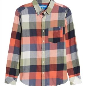 Mens Small NWT Chubbies iPlaid Stretch Flannel L/S Button Up